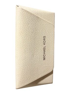 Michael Kors Cream Pebbled Leather Envelope Sunglasses Pouch